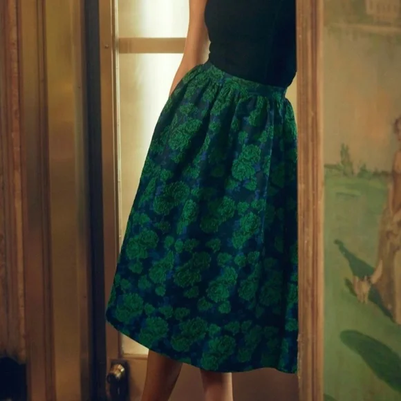 NWT Anthropologie Sunday In Brooklyn Jacquard Skirt - Picture 1 of 8